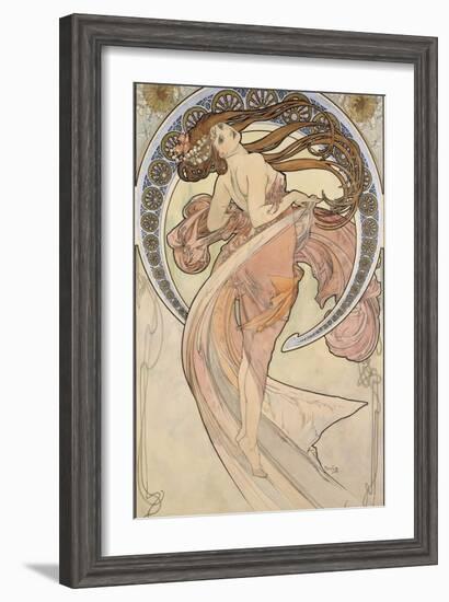 La Danse, 1898-Alphonse Mucha-Framed Giclee Print