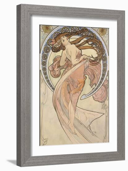 La Danse, 1898-Alphonse Mucha-Framed Giclee Print