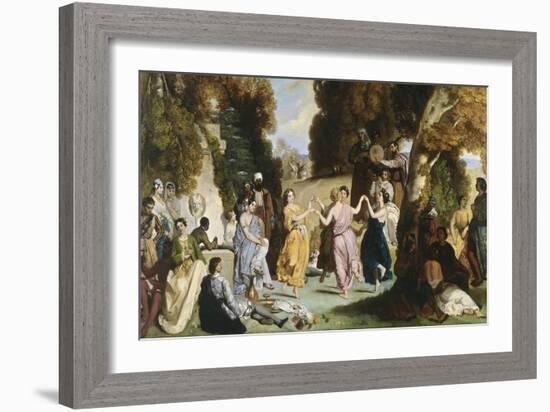 La danse des muses-Louis Boulanger-Framed Giclee Print