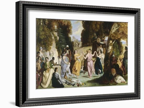 La danse des muses-Louis Boulanger-Framed Giclee Print