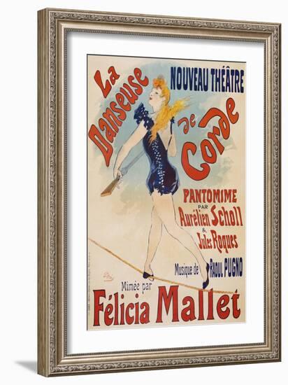 La Danseuse De Corde-Jules Chéret-Framed Giclee Print