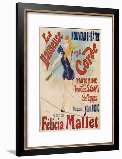 La Danseuse De Corde-Jules Chéret-Framed Giclee Print