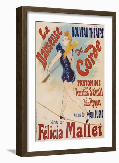 La Danseuse De Corde-Jules Chéret-Framed Giclee Print