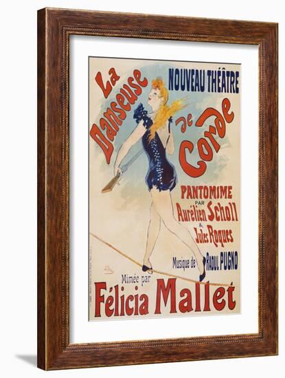 La Danseuse De Corde-Jules Chéret-Framed Giclee Print