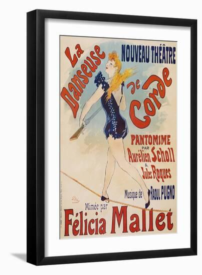 La Danseuse De Corde-Jules Chéret-Framed Giclee Print