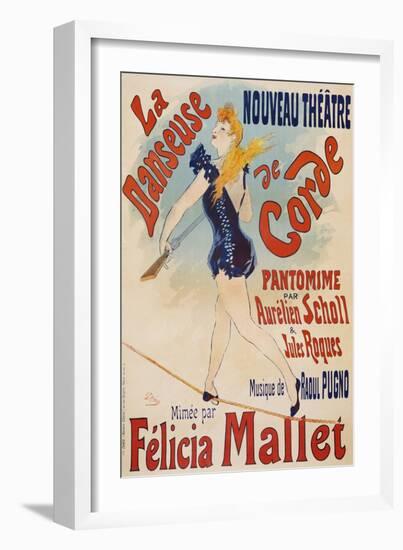 La Danseuse De Corde-Jules Chéret-Framed Giclee Print