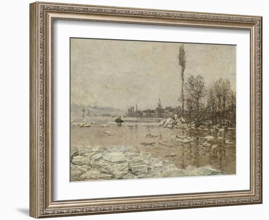 La Débâcle à Vétheuil-Claude Monet-Framed Giclee Print