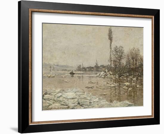 La Débâcle à Vétheuil-Claude Monet-Framed Giclee Print