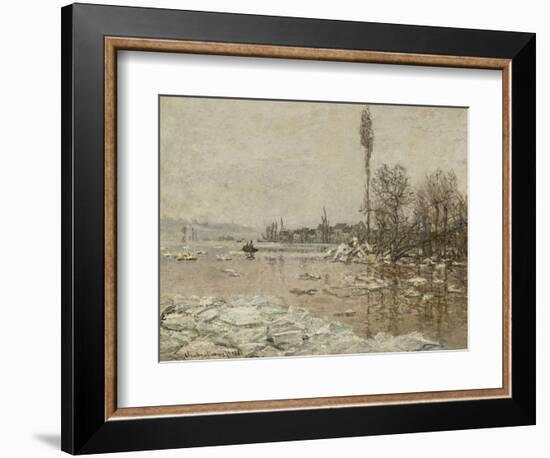 La Débâcle à Vétheuil-Claude Monet-Framed Giclee Print