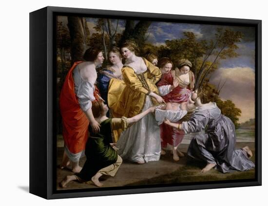 La Decouverte De Moise - the Finding of Moses - Peinture De Orazio Gentileschi (1563-1638), 1633 --Orazio Gentileschi-Framed Premier Image Canvas