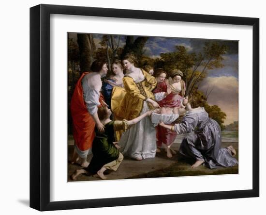 La Decouverte De Moise - the Finding of Moses - Peinture De Orazio Gentileschi (1563-1638), 1633 --Orazio Gentileschi-Framed Giclee Print