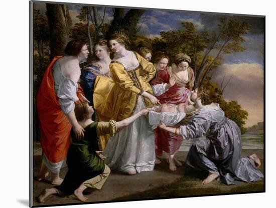 La Decouverte De Moise - the Finding of Moses - Peinture De Orazio Gentileschi (1563-1638), 1633 --Orazio Gentileschi-Mounted Giclee Print