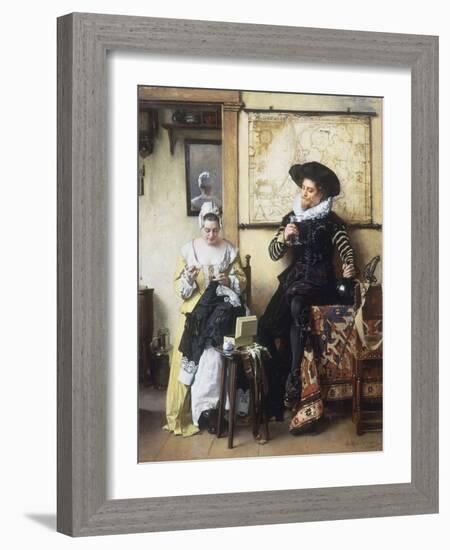 La Denteliere, 1889-Eduard Charlemont-Framed Giclee Print