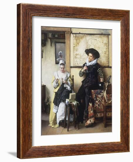 La Denteliere, 1889-Eduard Charlemont-Framed Giclee Print