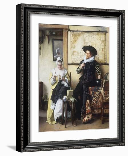 La Denteliere, 1889-Eduard Charlemont-Framed Giclee Print