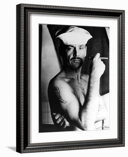 La Derniere Corvee THE LAST DETAIL by HalAshby with Jack Nicholson, 1973 (b/w photo)-null-Framed Photo