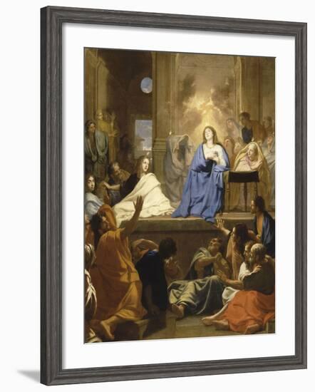 La descente du Saint Esprit-Charles Le Brun-Framed Giclee Print