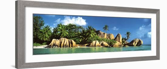 La Digue Island, Seychelles, Indian Ocean-K^H^ Hanel-Framed Art Print