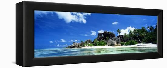 La Digue Seychelles-null-Framed Stretched Canvas