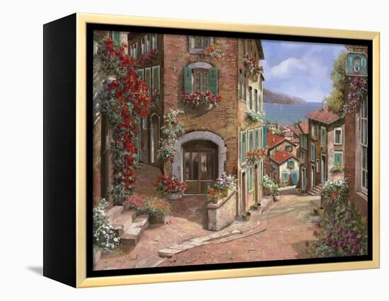 La Discesa al Mare-Guido Borelli-Framed Premier Image Canvas