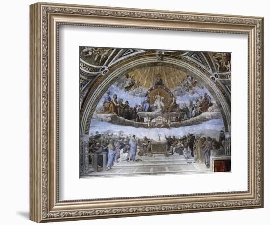 La Disputa (Disputation of the Holy Sacrament)-Raphael-Framed Giclee Print