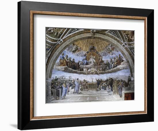 La Disputa (Disputation of the Holy Sacrament)-Raphael-Framed Giclee Print