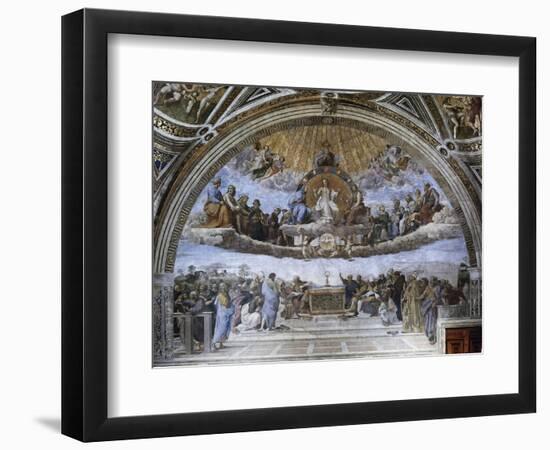 La Disputa (Disputation of the Holy Sacrament)-Raphael-Framed Giclee Print