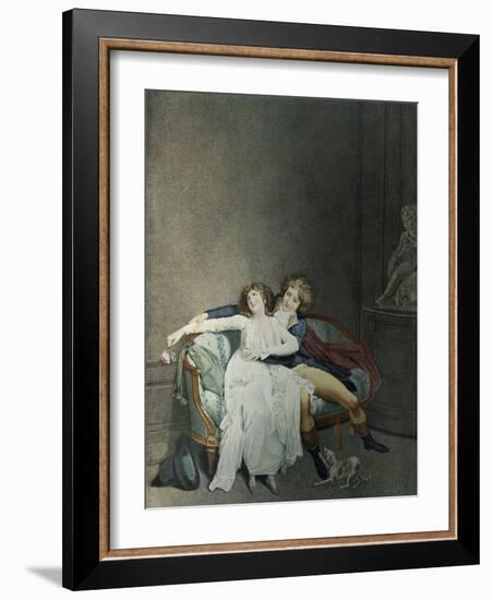 La Dispute de la Rose-Louis Leopold Boilly-Framed Giclee Print