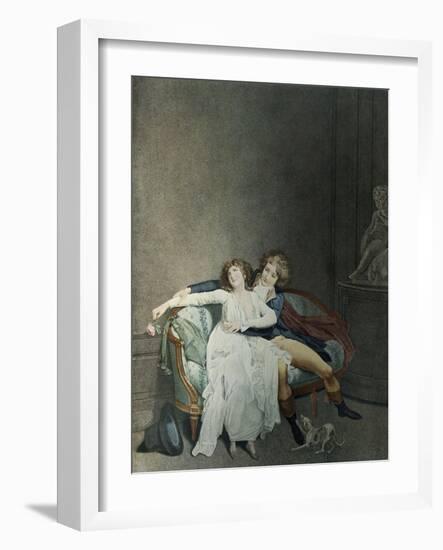 La Dispute de la Rose-Louis Leopold Boilly-Framed Giclee Print