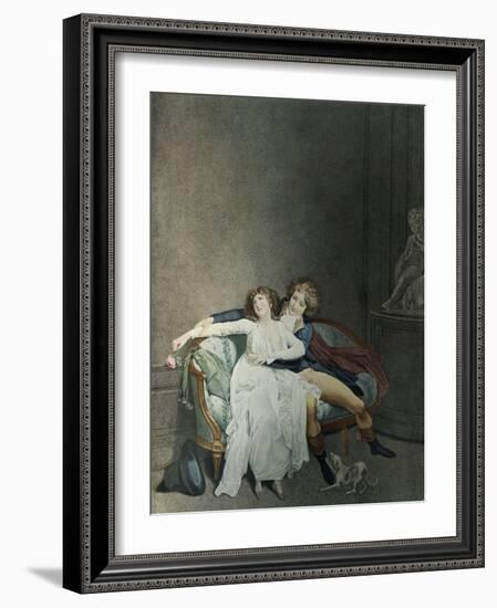 La Dispute de la Rose-Louis Leopold Boilly-Framed Giclee Print