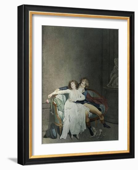 La Dispute de la Rose-Louis Leopold Boilly-Framed Giclee Print