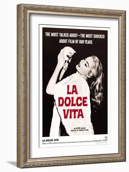 La Dolce Vita, Anita Ekberg, 1960-null-Framed Premium Giclee Print