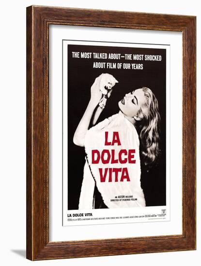 La Dolce Vita, Anita Ekberg, 1960-null-Framed Premium Giclee Print