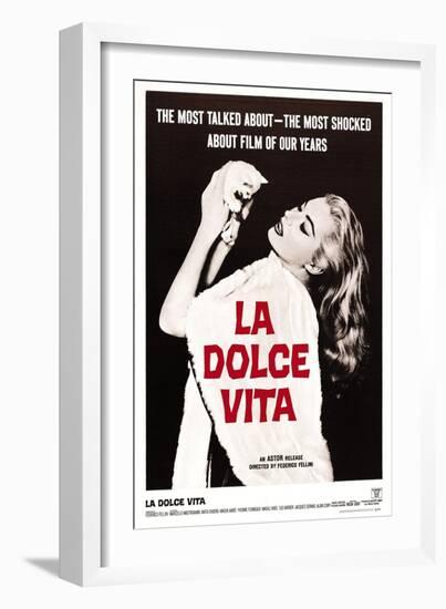 La Dolce Vita, Anita Ekberg, 1960-null-Framed Premium Giclee Print