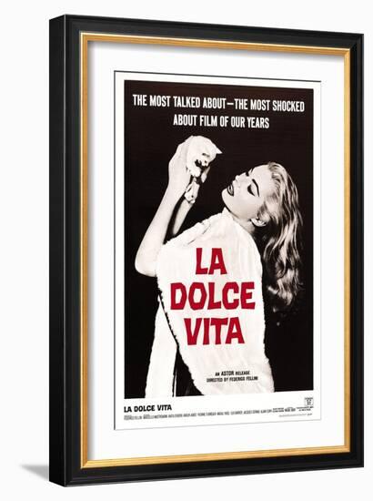 La Dolce Vita, Anita Ekberg, 1960-null-Framed Premium Giclee Print