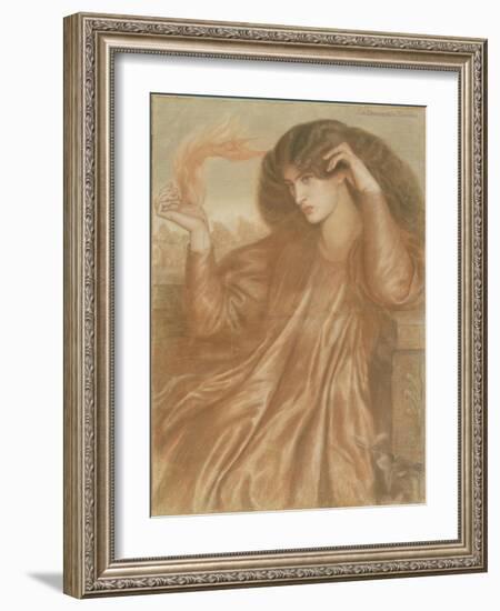 La Donna Della Fiamma, 1870-Dante Gabriel Rossetti-Framed Giclee Print