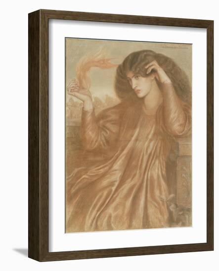 La Donna Della Fiamma, 1870-Dante Gabriel Rossetti-Framed Giclee Print