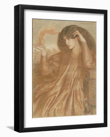 La Donna Della Fiamma, 1870-Dante Gabriel Rossetti-Framed Giclee Print