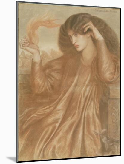 La Donna Della Fiamma, 1870-Dante Gabriel Rossetti-Mounted Giclee Print