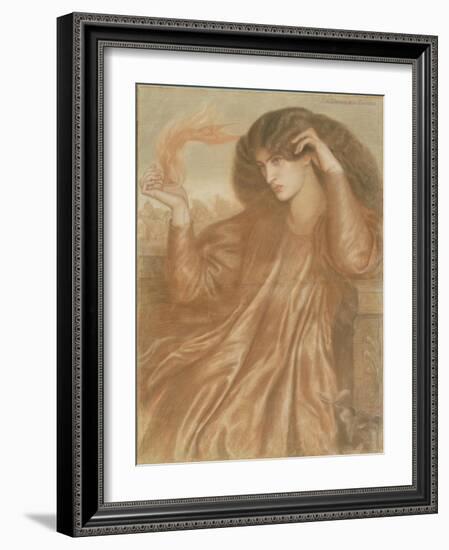 La Donna Della Fiamma, 1870-Dante Gabriel Rossetti-Framed Giclee Print