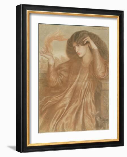 La Donna Della Fiamma, 1870-Dante Gabriel Rossetti-Framed Giclee Print