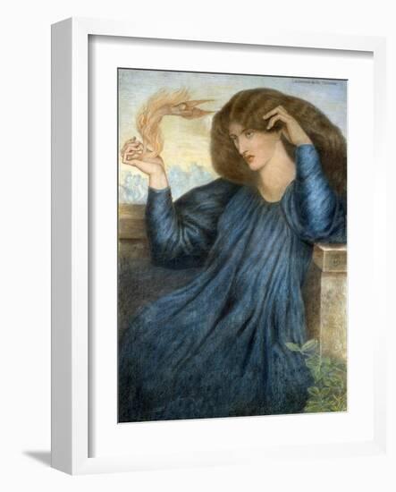 La Donna della Flamma-Dante Gabriel Rossetti-Framed Giclee Print