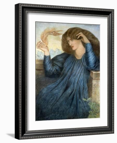 La Donna della Flamma-Dante Gabriel Rossetti-Framed Giclee Print