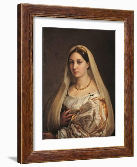 La Donna Velata-Raffaello Sanzio-Framed Giclee Print