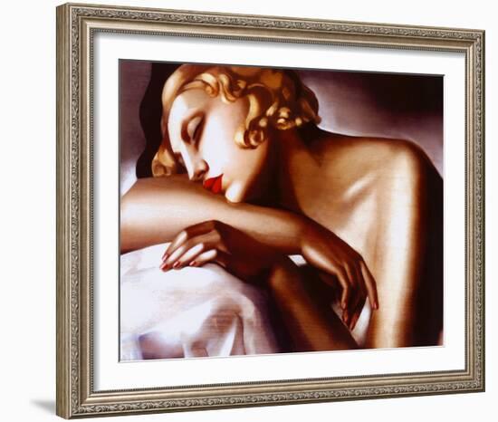 La Dormeuse-Tamara de Lempicka-Framed Art Print