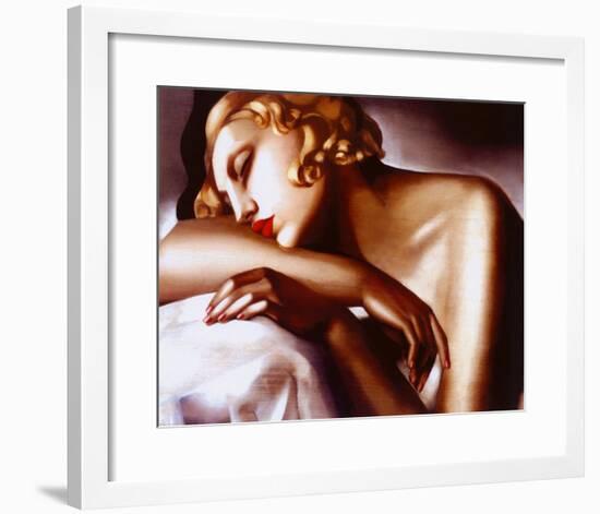 La Dormeuse-Tamara de Lempicka-Framed Art Print