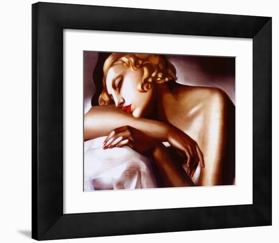 La Dormeuse-Tamara de Lempicka-Framed Art Print