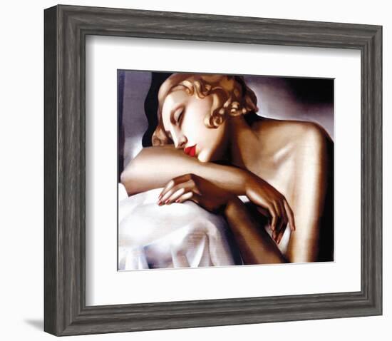 La Dormeuse-Tamara de Lempicka-Framed Premium Giclee Print