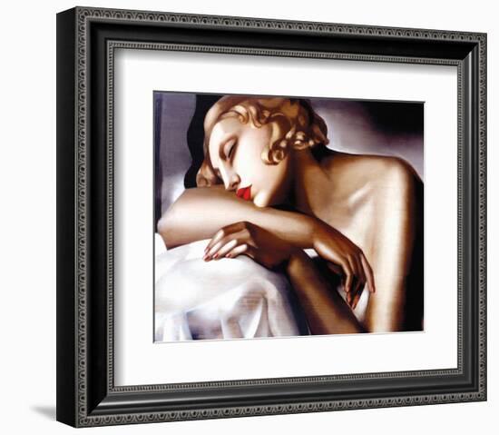 La Dormeuse-Tamara de Lempicka-Framed Premium Giclee Print