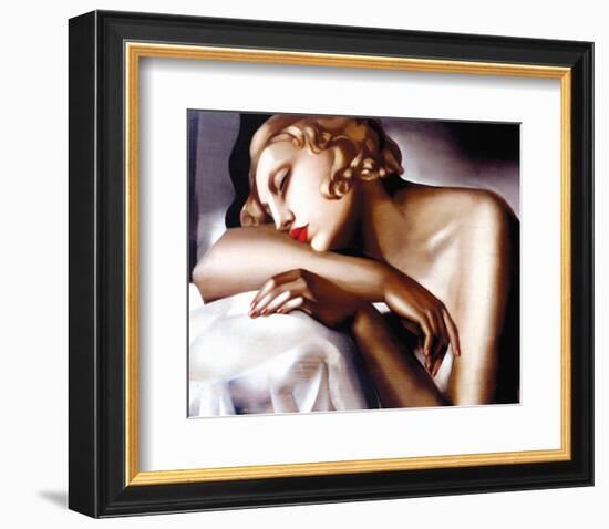 La Dormeuse-Tamara de Lempicka-Framed Premium Giclee Print